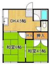 山下アパート（金田）の間取り画像