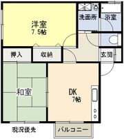 セジュールMEの間取り画像