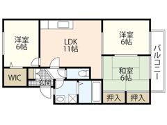 ハイカムール西の間取り画像