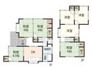 高取北借家戸建の間取り画像