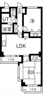 シュロス五月山Ⅰの間取り画像