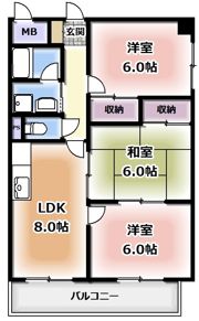 川島第23ビルの間取り画像