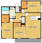 ラシュレ雅IIの間取り画像