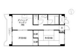 第1ミサワハイツの間取り画像