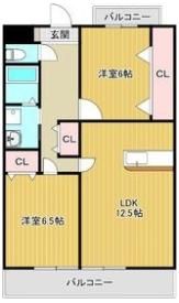 ハイツ大牧の間取り画像