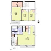 小金井市東町3丁目戸建の間取り画像