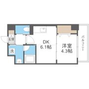 RIDGEガーデン江坂Ⅱ(旧サムティガーデン江坂Ⅱ)の間取り画像