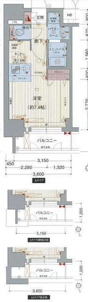プレサンスNAGOYA桜通ビッグビートの間取り画像