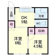 ミキハイツの間取り画像