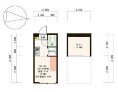 ハーモニーテラス池袋本町Ⅲ IOT ミニ冷蔵庫 ネットただ 100有の間取り画像