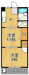 大浦コーポの間取り画像