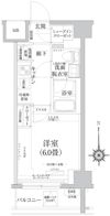 ティモーネ プレミアム川崎イーストの間取り画像