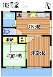 ハイツ松桂の間取り画像