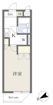 ハナレイ小田原の間取り画像