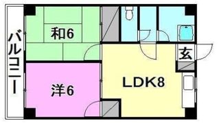 グランドロッソ朝生田の間取り画像
