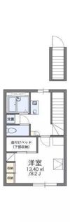 レオパレスプレミール鳥の木の間取り画像