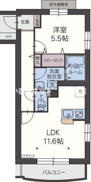 フィオーレ中田の間取り画像