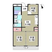 丸新ハイツの間取り画像