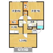 サンビレッジ椚B棟の間取り画像