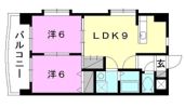 プレザント来住の間取り画像