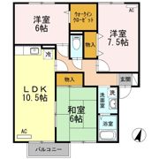 セジュール岡本 F棟の間取り画像