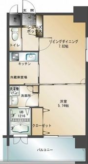 エンクレスト天神南2の間取り画像