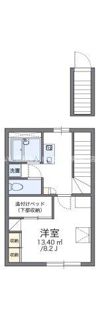 レオパレスパストラルフォレストの間取り画像