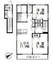 ルーチェ・ソラーレⅡの間取り画像