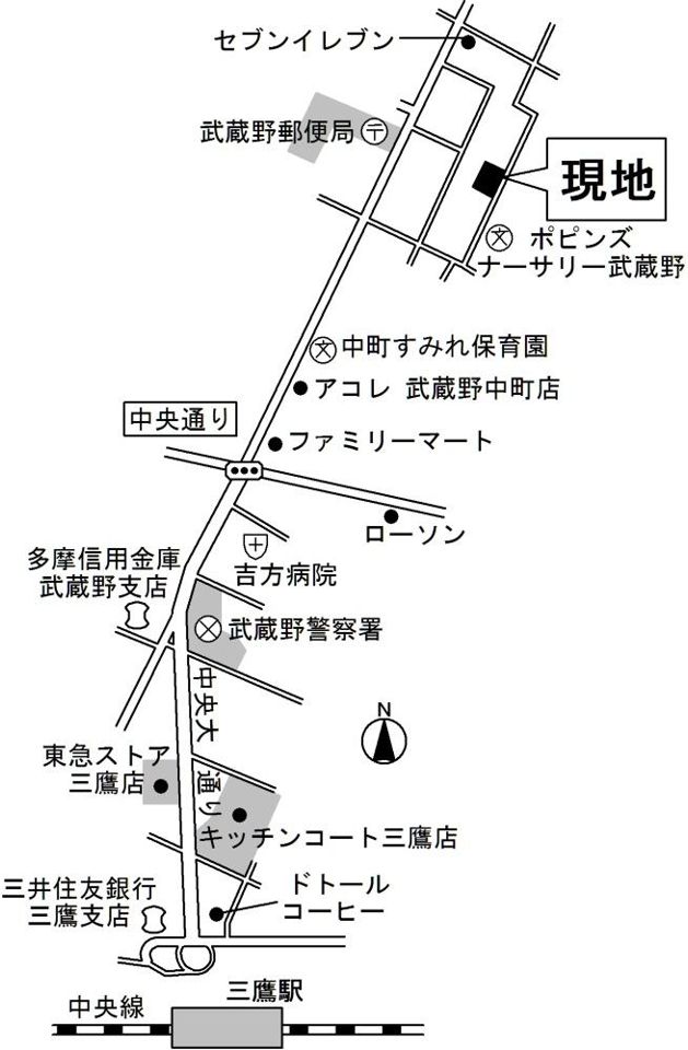 近くに施設あり