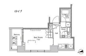 プラウドフラット門前仲町Ⅴの間取り画像