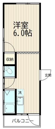 コーポ山口の間取り画像