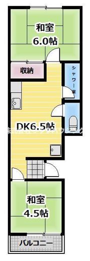 西村コーポA棟の間取り画像