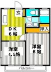 フローラル中尾の間取り画像