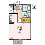 D-room石山AWAZU B棟の間取り画像