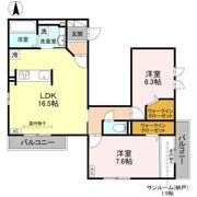 エクラ・シャンスの間取り画像