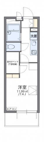 レオパレスしるびあの間取り画像