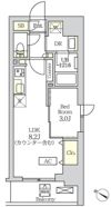 コスモグラシア新宿西早稲田の間取り画像