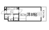 サザンルネス三山木の間取り画像