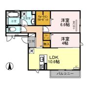セントラルヴィレッジ B棟の間取り画像