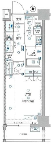 GENOVIA板橋 west green veilの間取り画像