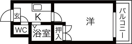 ハイツロフティーの間取り画像