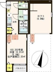 ハーモニーテラス四ノ宮川原町の間取り画像