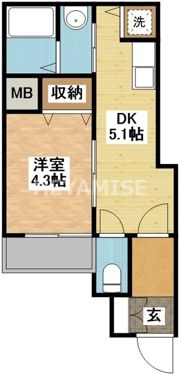 クオーレ浜町の間取り画像