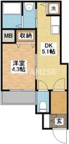 クオーレ浜町の間取り画像