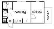 西川ハイツの間取り画像