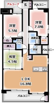KDXレジデンス守口の間取り画像