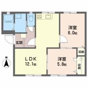 フレグランス関谷 A棟の間取り画像