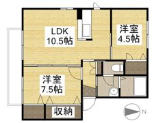 バリュージュ21 A棟の間取り画像