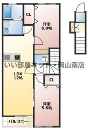 カーム妹尾駅前の間取り画像