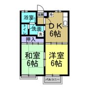 コーポαの間取り画像